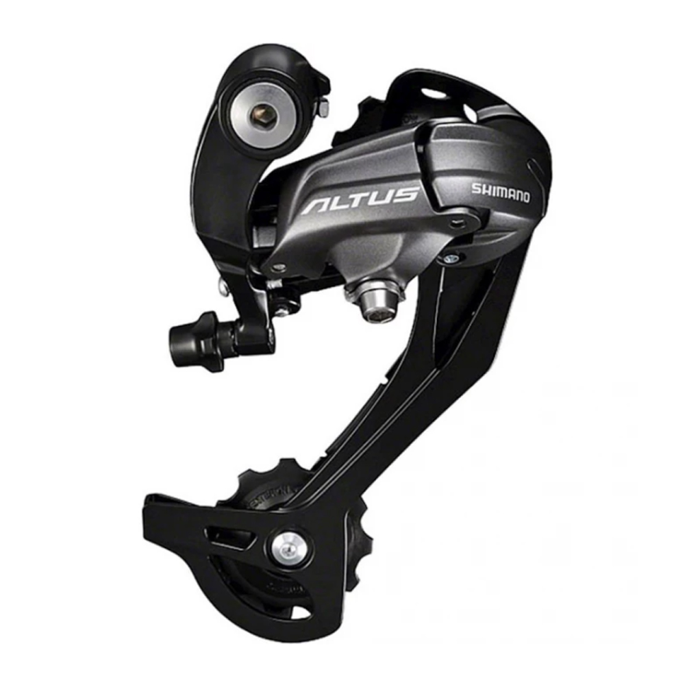 Переключатель скоростей задний SHIMANO Altus M370 SGS 9 ск., чёрный крепление на болт