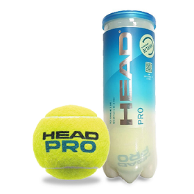Набор мячей для большого тенниса HEAD Pro (3шт. в тубе)