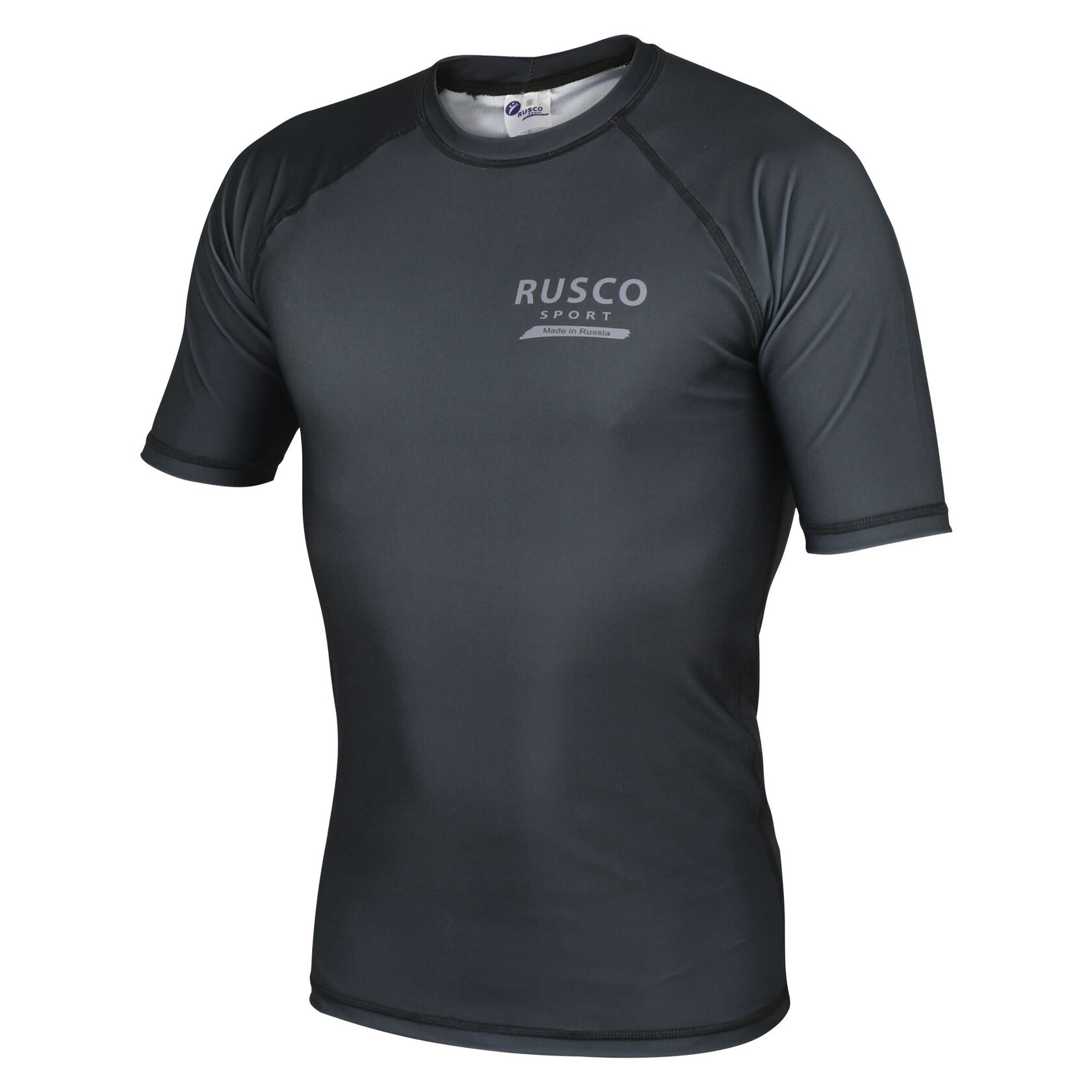 Рашгард для ММА Rusco Sport ONLY BLACK короткий рукав/детский