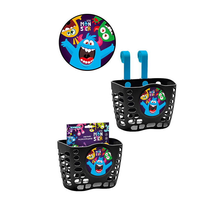Велокорзина TRIX Little Monster 12"-16" 190х125х140 чёрная