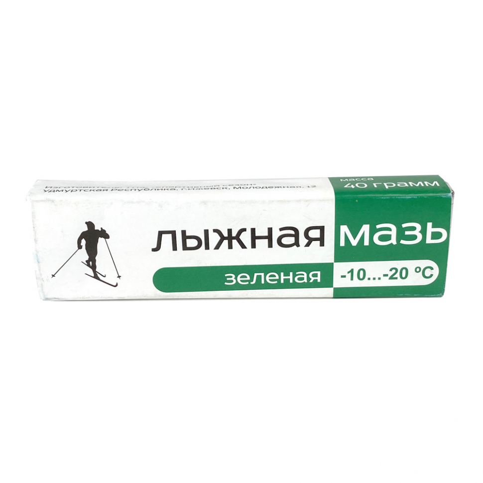 Мазь лыжная сцепления GEKARS темп. -10-20С 40 гр. зелёная
