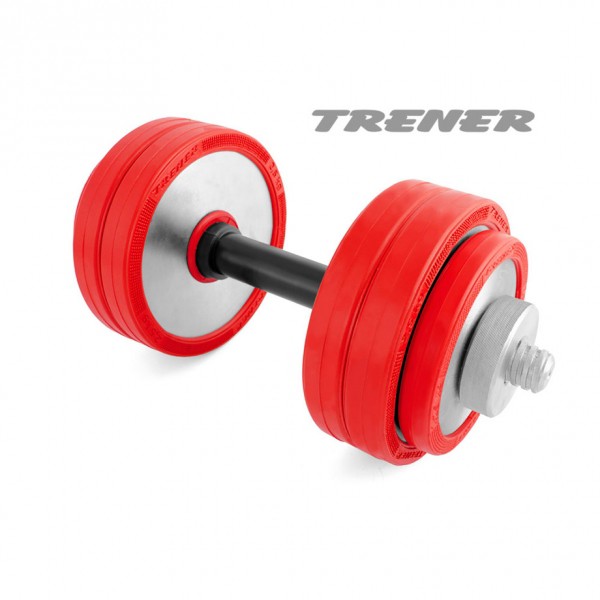 Гантель наборная обрезиненная TRENER TRG01