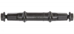 Ось каретки 119мм. квадрат и болт, стальная, чёрная