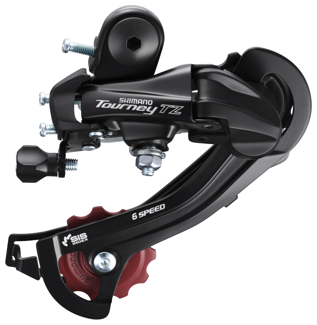 Переключатель скоростей задний SHIMANO Tourney TZ500 GS 6 ск., чёрный крепление на болт