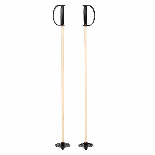 Лыжные палки детские деревянные Маяк