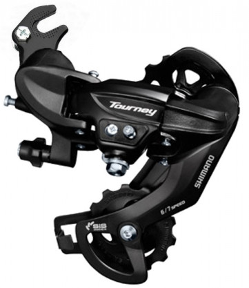 Переключатель скоростей задний SHIMANO Tourney TY300 под ось 6/7 скоростей 