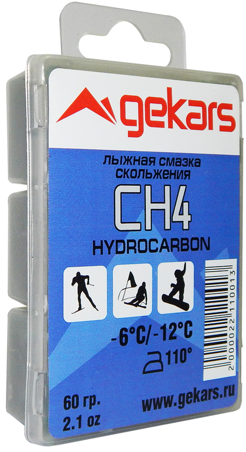 Парафин скольжения GEKARS СН-4 темп. -6-12С 60 гр. синий