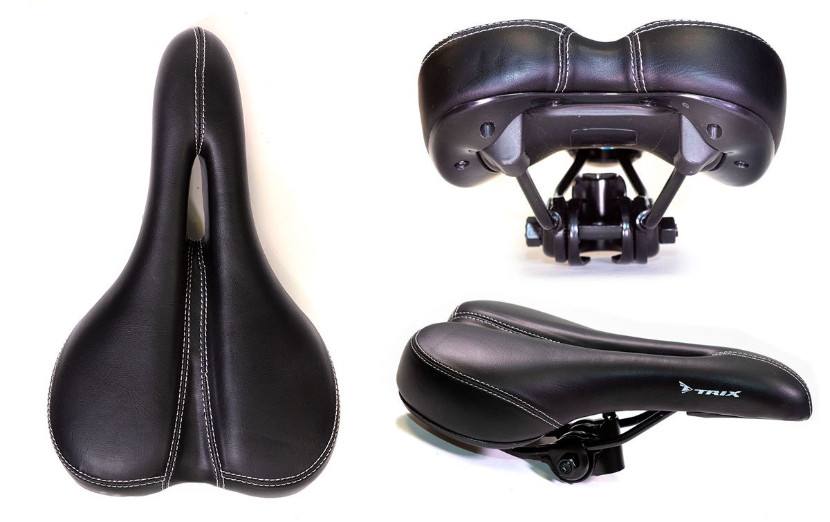 Седло TRIX спорт SD-TX-5048-0-BK 260*170мм., с вентеляцией, чёрное