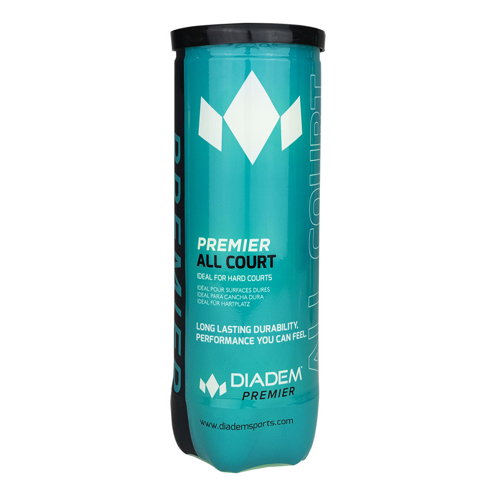 Набор мячей для большого тенниса DIADEM Premier All Court 3B BALL-CASE-ALLCRT (3 шт.в тубе)