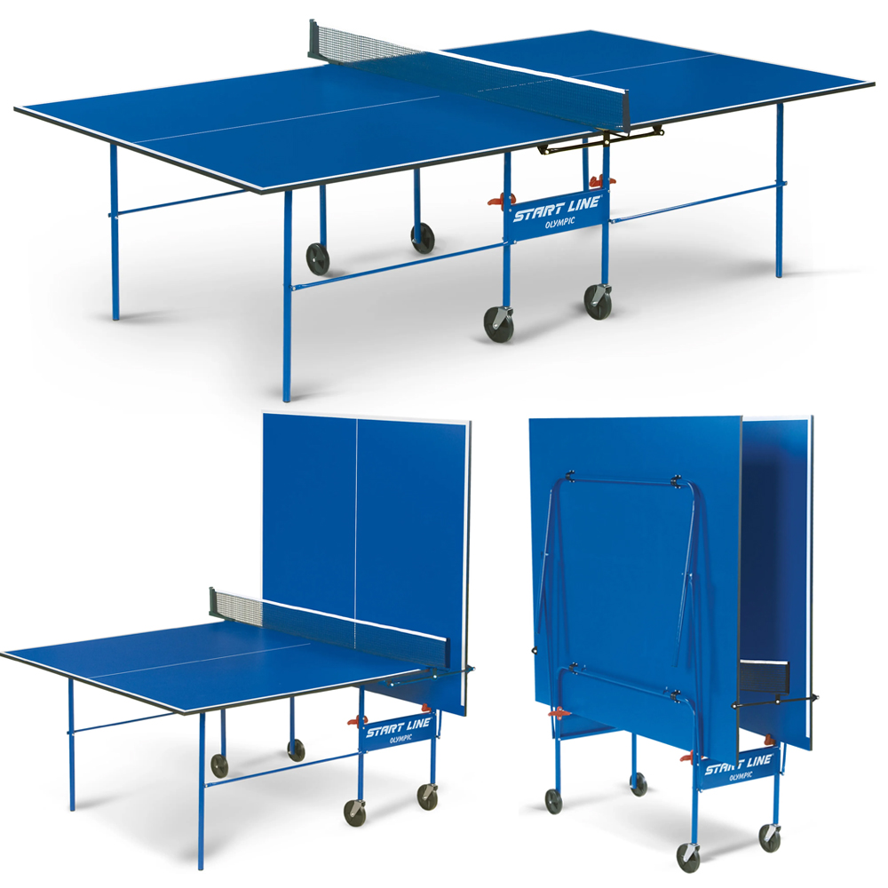Теннисный стол Start Line Olympic с сеткой BLUE
