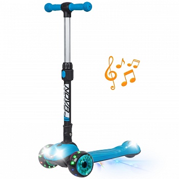 Самокат-кикборд Novatrack Rainbow 2020 (120CBP.RAINBOW.BL20) дизайн-машинка синий Самокат-кикборд Novatrack Rainbow 2020 (120CBP.RAINBOW.BL20) дизайн-машинка синий