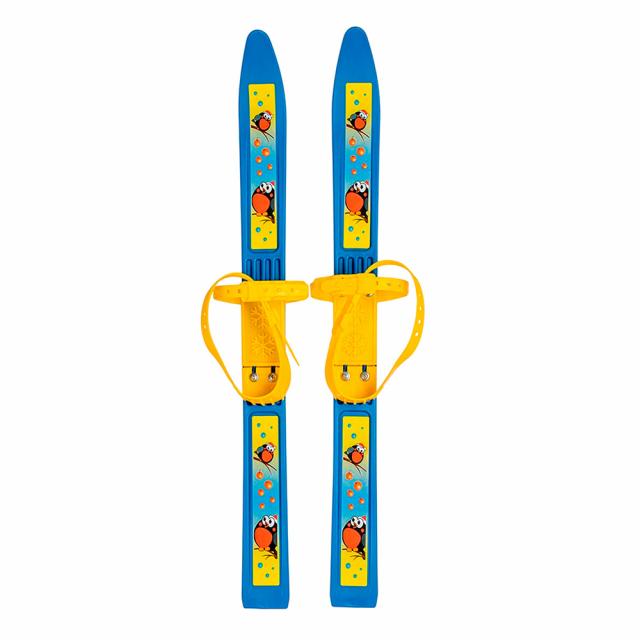 Лыжи детские "Олимпик-спорт" Снегири 66 см крепление мягкое пластиковое, без палок