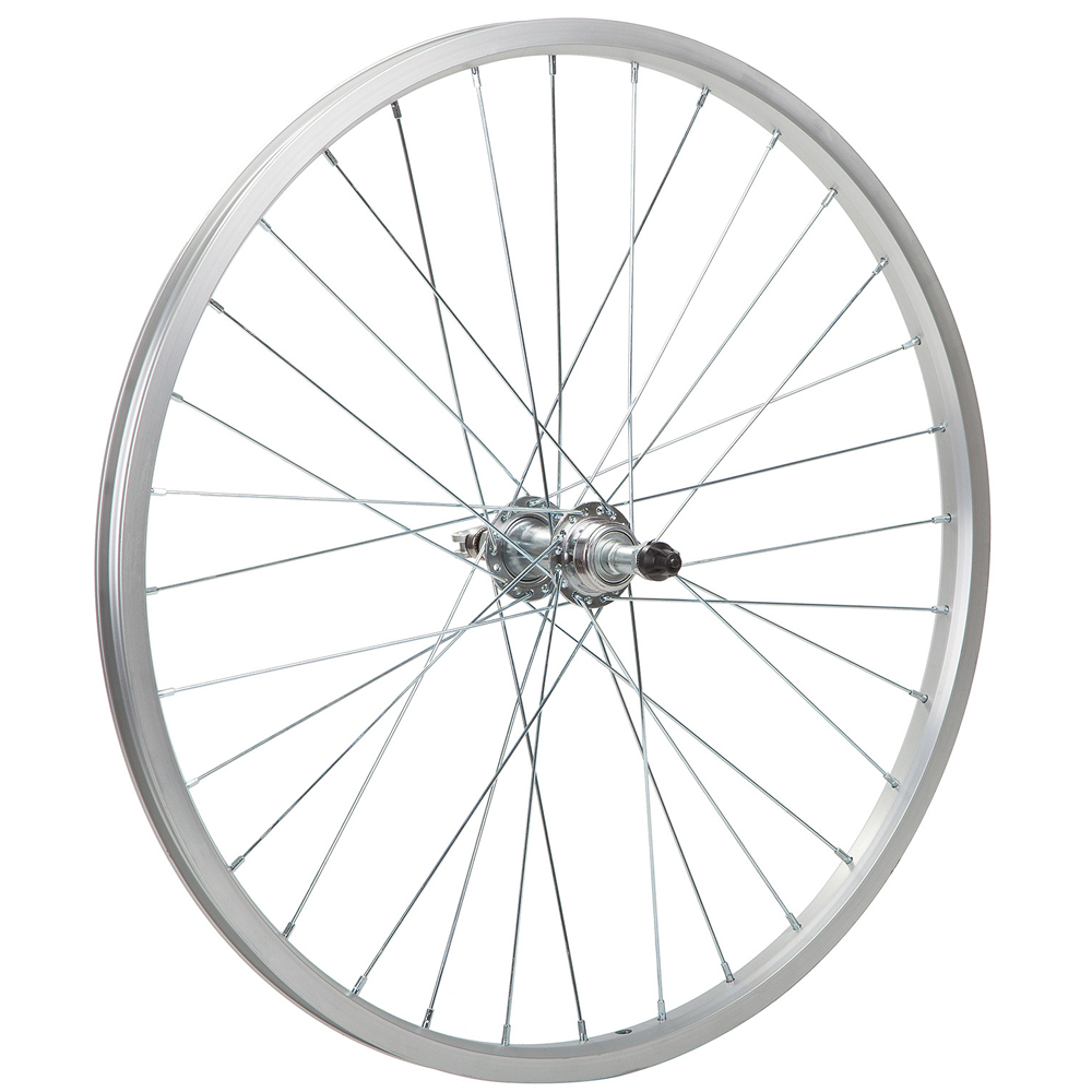 Колесо в сборе 24" AL, одностеночное заднее 32Н, под трещётку 6/8 ск. V-brake X95071