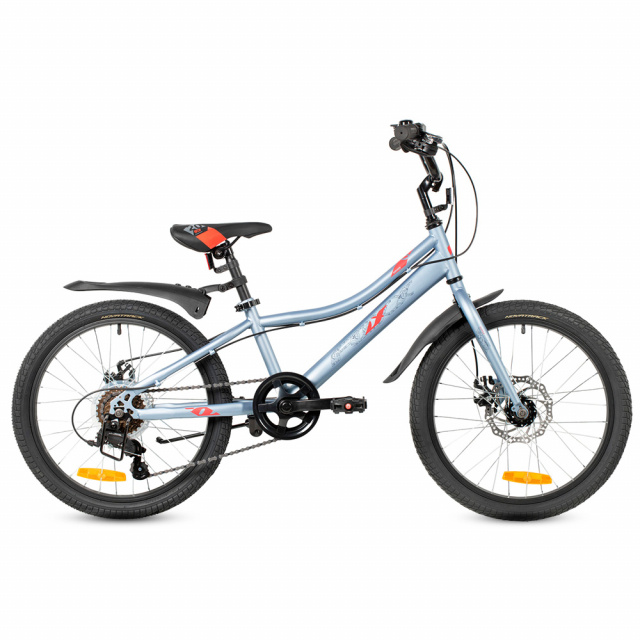 Велосипед FOXX DIFFER 20" D (2026) 6 ск. (Серый)