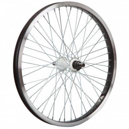 Колесо в сборе 20" BMX AL, двустеночное переднее 48 отв., пром подшипник X95020