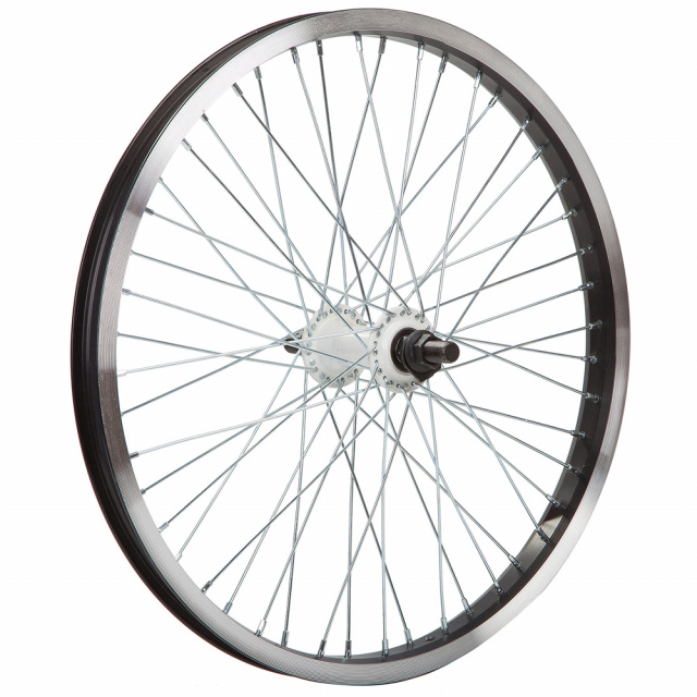 Колесо в сборе 20" BMX AL, двустеночное переднее 48 отв., пром подшипник X95020 Колесо в сборе 20" BMX AL, двустеночное переднее 48 отв., пром подшипник X95020