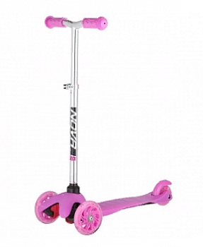 Самокат-кикборд Novatrack Disco-kids (120H.DISCOKIDS.PN20) розовый