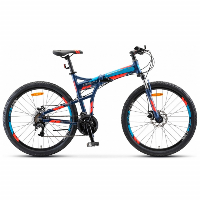 Велосипед STELS Pilot 950 MD 26" V011 (2020) складной (17,5" (156-170), Темно - синий)