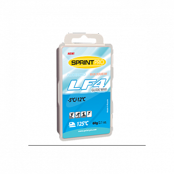 Парафин скольжения SPRINT PRO LF-4 темп. -5-12С 60 гр. Blue
