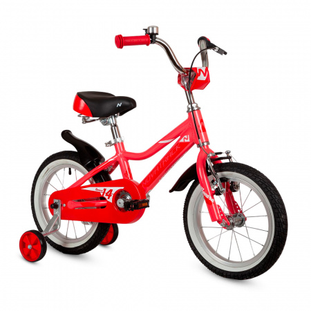 Велосипед NOVATRACK NOVARA 14" (2022) 1ск. (9" (100-120), Коралловый)