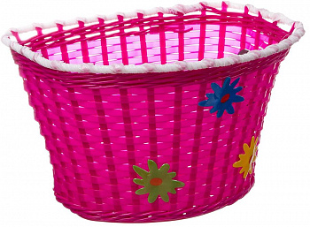 Велокорзина для детских велосипедов STG HL-BS03 розовая