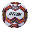 Мяч футбольный ATEMI BULLET LIGHT TRAINING (р.4, Белый - баклажан - желтый)