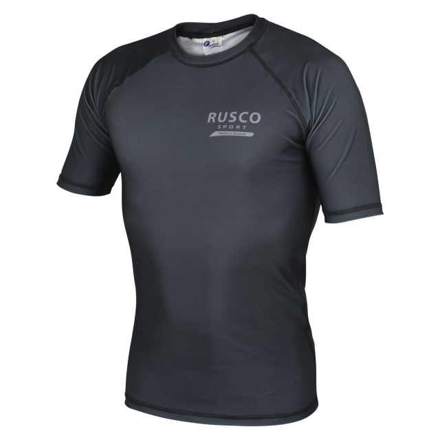 Рашгард для ММА Rusco Sport ONLY BLACK короткий рукав/детский Рашгард для ММА Rusco Sport ONLY BLACK короткий рукав/детский