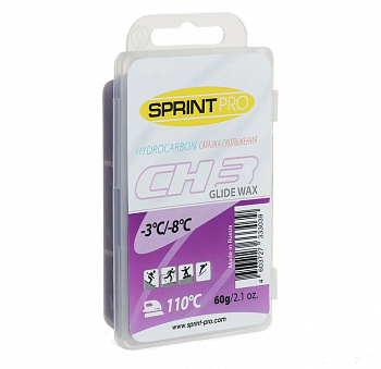 Парафин скольжения SPRINT PRO CH-3 темп. -3 -8С 60 гр. Violet