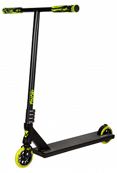 Самокат Novatrack PSYCHO 10 BL (110A. PSYCHO.BLM21) черно-лимонный 