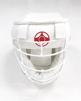 Шлем для каратэ Спорт 96 Киокушинкай с металлической решеткой