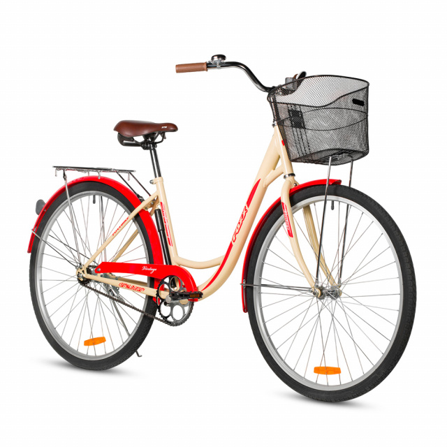 Велосипед FOXX VINTAGE 28" (2026) 1 ск. (18", Бежевый)