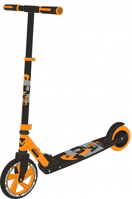 Самокат Novatrack Polis 180 (180.POLIS.OR9) оранжевый