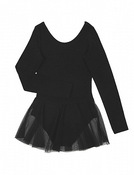 Купальник гимнастический с юбкой CRB CAKG 4149/40019 длинный рукав