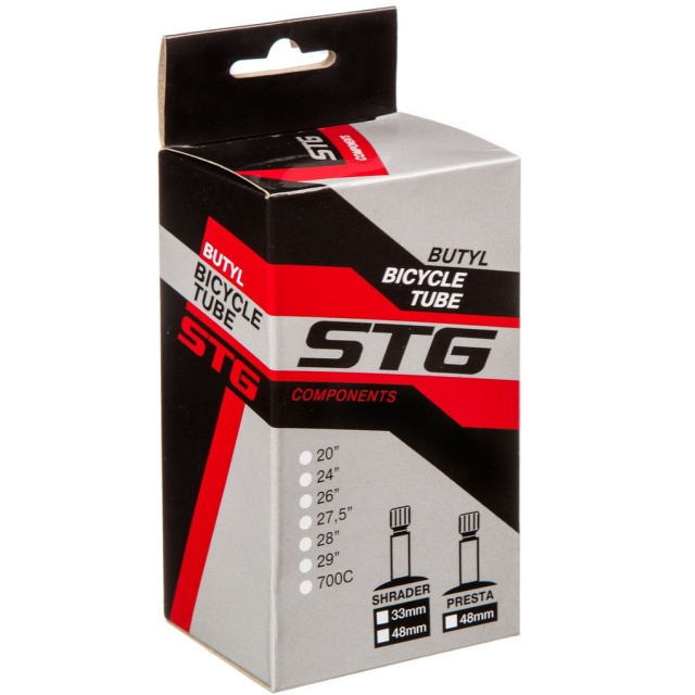 Велокамера 27,5" STG 27,5*1,75/1.95 вентиль Presta Велокамера 27,5" STG 27,5*1,75/1.95 вентиль Presta