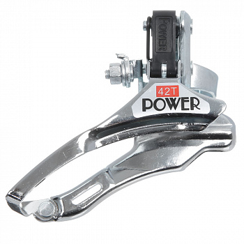 Переключатель скоростей передний Power FD-10TT 28,6 верхняя тяга Переключатель скоростей передний Power FD-10TT 28,6 верхняя тяга