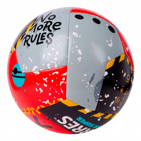Мяч футбольный Torres Junior Super 2024 год (р.5, Красный - черный - серый)