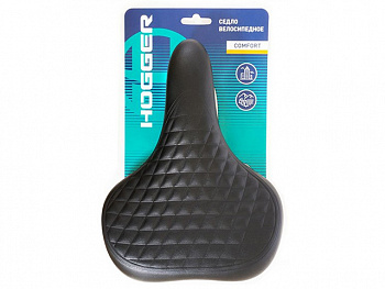 Седло HOGGER комфорт 260х190 мм. рифлёное, чёрное