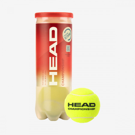 Мячи для большого тенниса HEAD T.I.P RedНабор мячей для большого тенниса HEAD Championship (3 шт.в т