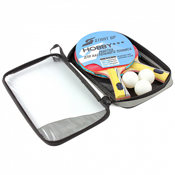 Набор для настольного тенниса START UP BB-01/3St 8022 (2 ракетки+3 мяча)  Набор для настольного тенниса START UP BB-01/3St 8022 (2 ракетки+3 мяча)