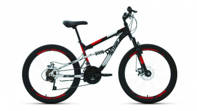 Велосипед ALTAIR MTB FS 24 disc (2021) 18 ск.