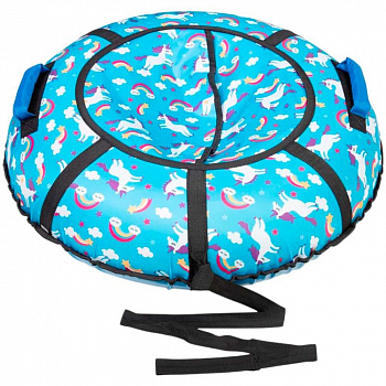 Комплект Ватрушка Вихрь Оксфорд принты 110 + камера (Единорожки на голубом)