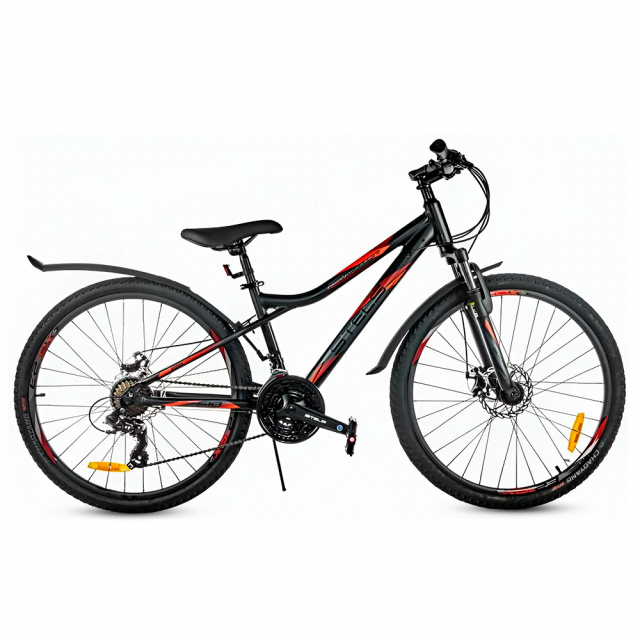 Велосипед STELS Navigator 610 MD 26 V050 (2024) (14" (135-155), Черный - красный)