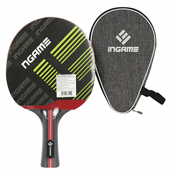 Ракетка для настольного тенниса Ingame 3* IG010 в чехле Ракетка для настольного тенниса Ingame 3* IG010 в чехле