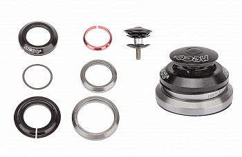 Детали рулевой колонки H373S+C2861 для конич. 1-1/8"-1.5" безрезьбовой вилки, интегр., стальн. черн. Детали рулевой колонки H373S+C2861 для конич. 1-1/8"-1.5" безрезьбовой вилки, интегр., стальн. черн.