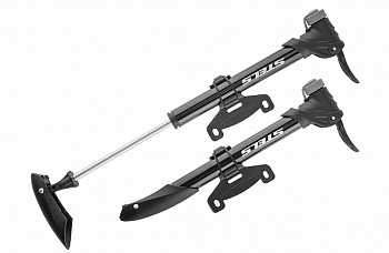 Насос ручной велосипедный M21-03, алюминиевый корпус диаметром 21 мм и длиной 249 мм 