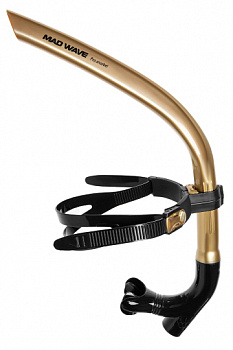 Тренажер дыхательный Mad Wave M0773 01 0 18W PRO SNORKEL, Gold