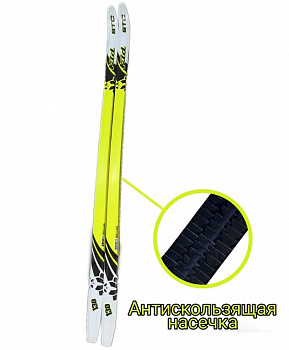 Пластиковые лыжи STC KIDS PANDA с насечкой  