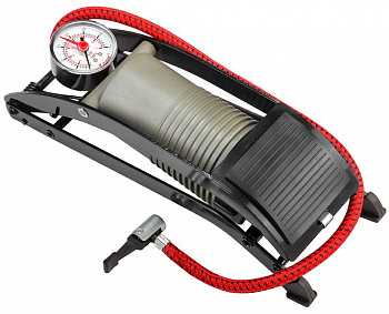 Насос велосипедный ножной Stels FP9807C серый