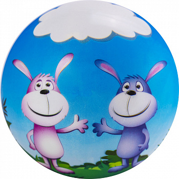 Мяч детский с рисунком Зайчата