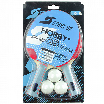 Набор для настольного тенниса START UP BR-06/1St 8039 (2 ракетки+3 мяча)